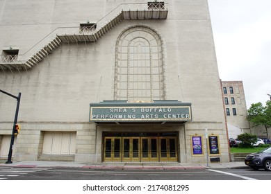 Buffalo, New York, USA - June 9, 2022: Exterior Of The Shea's Buffalo Performing Arts Center