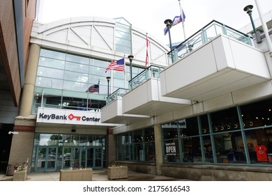 Buffalo, New York, USA - June 9, 2022: View Of The Entrance To The KeyBank Center