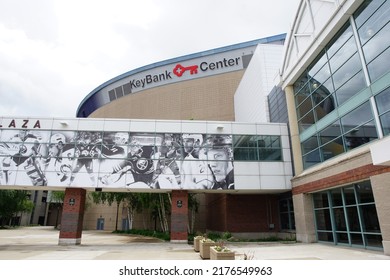 Buffalo, New York, USA - June 9, 2022: Exterior Of The KeyBank Center, Home Of The Buffalo Sabres