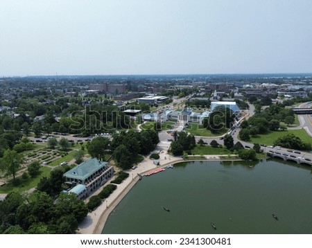 Buffalo NY Delaware Park Aerial view