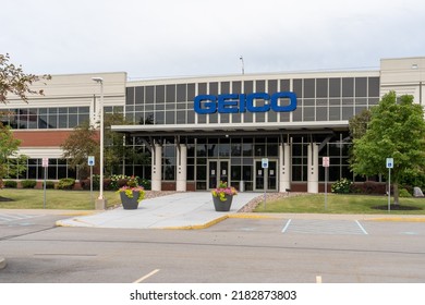 Buffalo, NY, USA - July 23, 2022: GEICO (Government Employees Insurance Company) Office In Buffalo, NY, USA. GEICO Is A Private American Auto Insurance Company. 