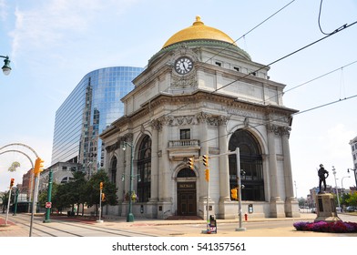 BUFFALO, NY, USA - JULY 23, 2011: Buffalo Savings Bank Is A Beaux Arts Style Building Built In 1899 In Downtown Buffalo, New York State, USA. 