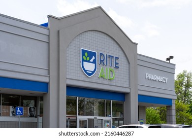 Buffalo, NY, USA - May 23, 2022: A Rite Aid store in Buffalo, NY, USA. Rite Aid Corporation is an American drugstore chain. 