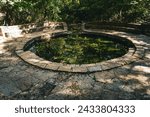 Buffalo Springs at Chickasaw National Recreation Area. National spring with masonry constructed in the 1930s by Civilian Conservation Corps (CCC) for former Platt National Park.