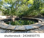 Buffalo Springs at Chickasaw National Recreation Area. National spring with masonry constructed in the 1930s by Civilian Conservation Corps (CCC) for former Platt National Park.