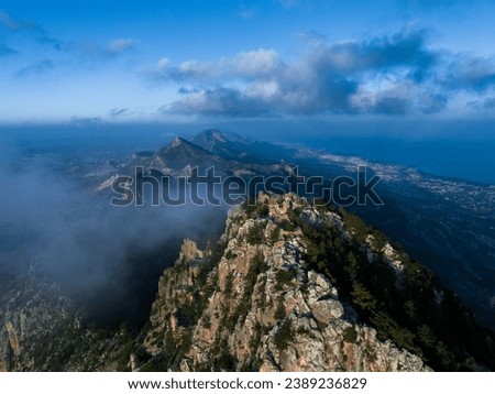 Buffavento Castle at the Fivefingers moutnains in Kyrenia, North Cyprus