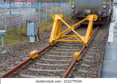 Buffer Stop Train Safety Bumper Tracks Stock Photo (Edit Now) 1512779534