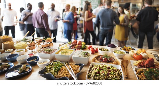 Buffet Dinner Dining Food Celebration Party Concept