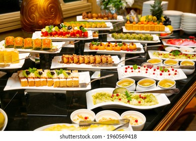 Buffet Spread At A Restaurant For Ramadhan Iftar Or Break Fasting