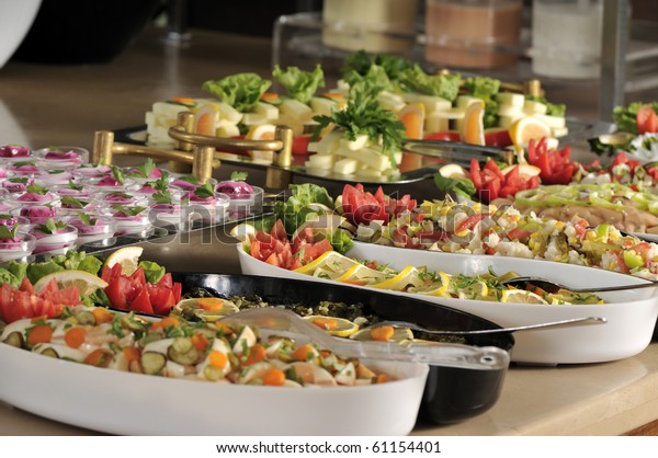 Buffet Style Food Trays Series Restaurant Stock Photo (Edit Now) 61154401