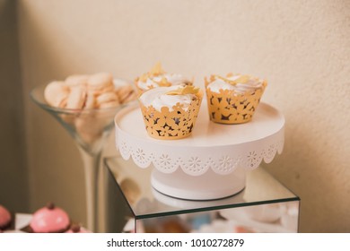 buffet table at the celebration of the wedding
