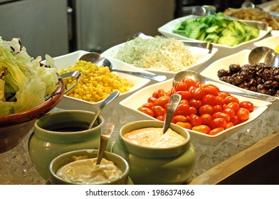 Buffet-style Meals And Vegetable And Fruit Salad Bar