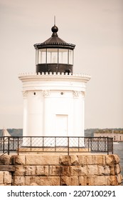 The Bug Light Lighthouse In Portland, Maine