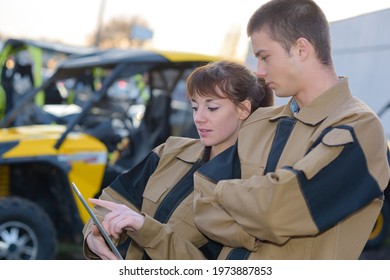 a buggy drivers consulting notes - Powered by Shutterstock