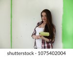 The builder makes repairs in apartment. 
