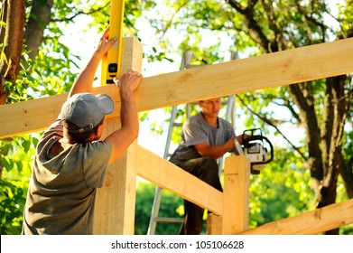 Builders On The Work Surface.