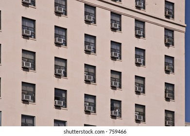 Building with air conditioners