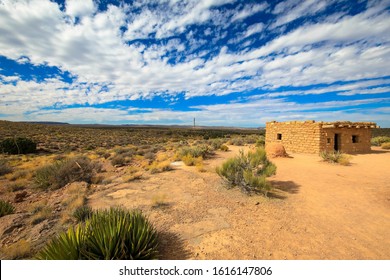 Building Of The Ancient Indians Of The Hopi Tribe, Near Grand Canyon