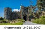 Building, Architecture, Manorbier Castle,  Pembrokeshire, Wales, UK.