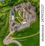 Building, Architecture, Oystermouth Castle and Mumbles, Swansea, Wales, UK