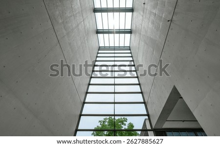Building atrium, Low angle view