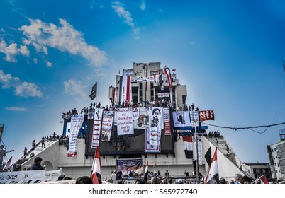 Building In Baghdad Iraq Names The Turkish Restaurant During The Iraqi Protest  , Date Of The Picture In 30/10/2019