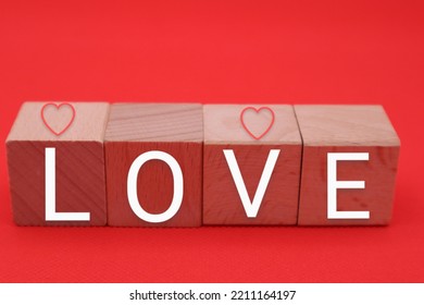 Building Blocks With LOVE Written On Them