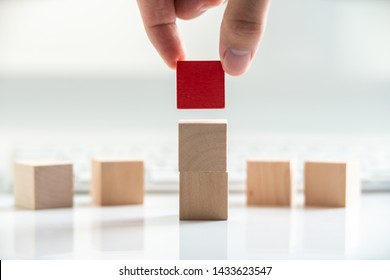 Building Blocks on table with white background - Powered by Shutterstock