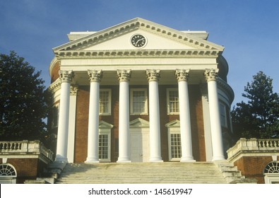 Building In The Campus Of University Of Virginia In Charlottesville, VA