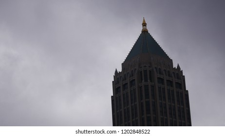 Building in Cincinnati on cloudy day