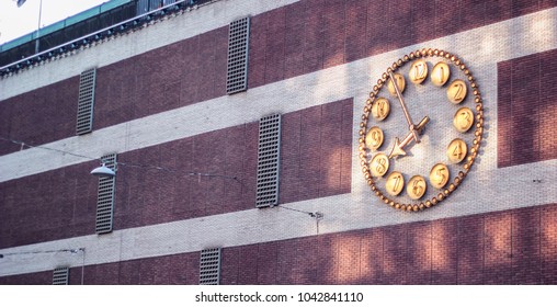 building with clock
