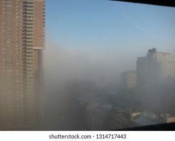 building in the clouds

