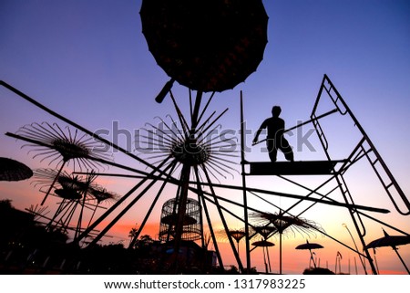 Building constructin at dusk #2