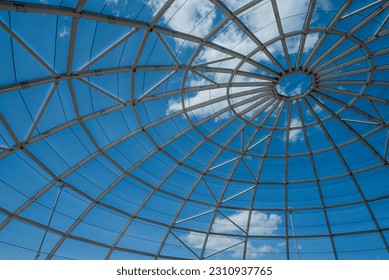Building construction of metal steel framework outdoors - Shutterstock ID 2310937765
