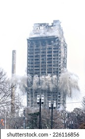 Building Demolition By Implosion 