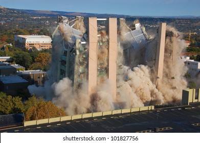 Building demolition by implosion - image 7 of a 10 shot sequence