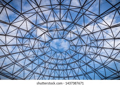 Building Detail Seethrough Iron Roof Circle Stock Photo 1437387671 ...