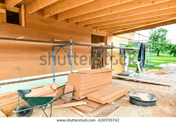 Building Energy Efficient Passive Wooden House Stock Photo Edit