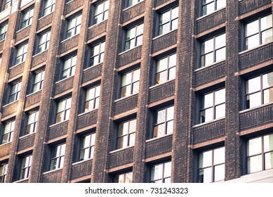 Building facade with classic window