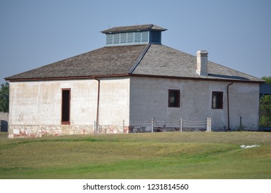 A building at Fort Laramie, WY