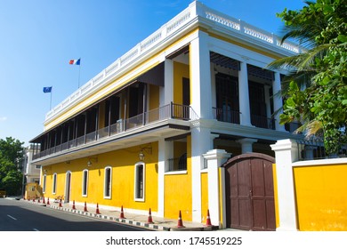 Building Of French Consulate In Pondicherry Is A Popular Tourist Destination 
