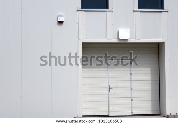 Building Garage Entry Door Alarm Stock Photo Edit Now 1013106508