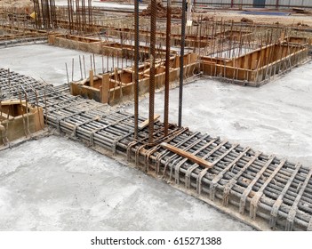 Building Ground Beam Under Construction Made Stock Photo 615271388 ...