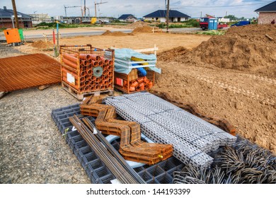 Building Ground With Building Supplies