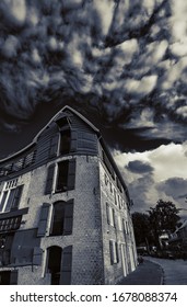 Building In Holland In A Strange Perspective, View From Land