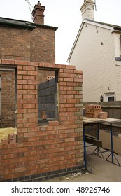 Building Of A House Extension