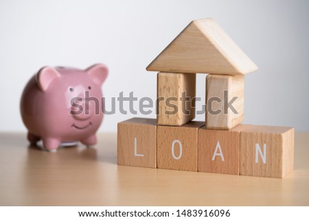 
Building house and piggy bank