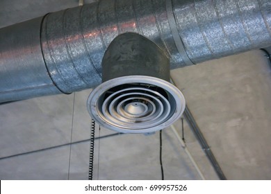 Building interior Air Duct, Air Condition pipe line system Air flow industrial design