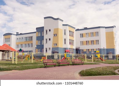 The building of a kindergarten.