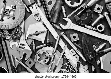 Building and measuring tools - Shutterstock ID 175644863